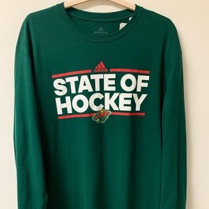 Adidas Minnesota Wild Long Sleeve Shirt